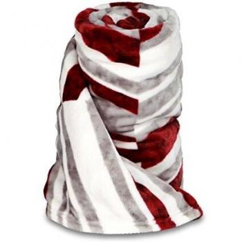 Burrito Blanco - Plaid de Nacarina 49 de medida 130x170, color granate