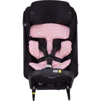 Jyoko Funda Algodón Elástico para Bebé Axkid One - Cojín reductor de silla de coche, certificado Oeko-Tex, diseño Pink Sparkles
