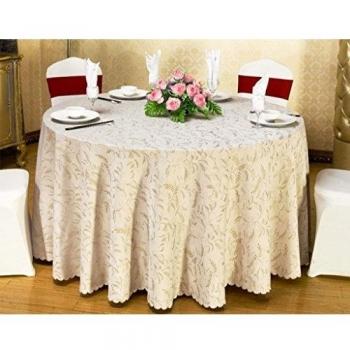Mantel circular simple de estilo casero Mesa redonda, mantel, paño, restaurante, hotel, mesa de comedor, mesa de centro, color sólido, flores, banquete, mantel, artículo XXLL-Round tablecloth