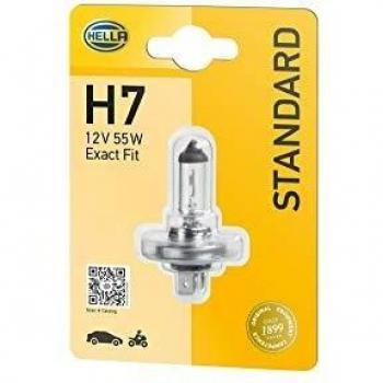 Lámpara Halógena H7 12V 55W para Faro Principal VW, AUDI, MERCEDES-BENZ - HELLA 8GH 223 498-448