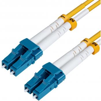 Cable de Fibra Óptica Microconnect LC/UPC-LC/UPC 30m OS2 de Alta Velocidad, Color Amarillo, Longitud 30 metros, Tipo de Conector LC/UPC, Alta Velocidad
