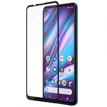 Protector de Pantalla de Cristal Templado 9H para Wiko View 5 / 5 Plus - Full Cover con Marco Negro