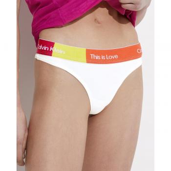 Tanga Calvin Klein Blanco para Mujer - Edición Pride