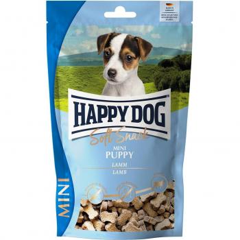 Happy Dog SoftSnack Mini Puppy - Cordero 100 g, snack blando para cachorros, con carne de cordero como ingrediente principal, formulado especialmente para satisfacer las necesidades nutricionales de los cachorros, en presentación de 100