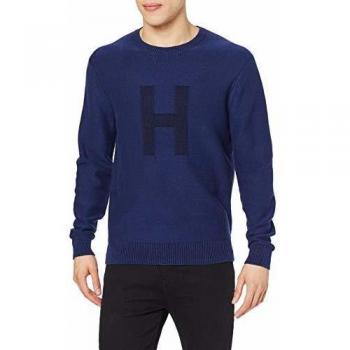 Hackett H Plaited Crew suéter, Multicolor