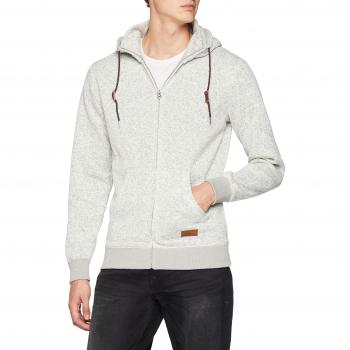 Quiksilver Keller Sudadera con Capucha, Hombre, Gris
