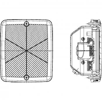 Piloto Intermitente LED Hella 2BA 013 236-141 - 12V, Montaje Atornillado, Color de Lente: Transparente, Cable de 100mm, Terminal de Conector Tipo Cuch