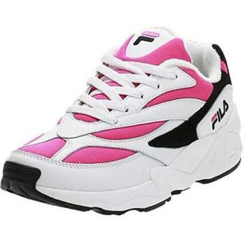 Zapatillas Sneakers Fila V94M Low para mujer en color rosa, de cuero con cordones