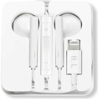 Auriculares Lightning para iPhone con Micrófono y Control de Volumen - Blanco