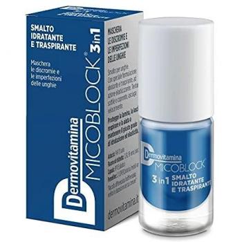 Dermovitamina Micoblock 3 en 1 Esmalte Hidratante y Transpirable Color Azul 5 ml