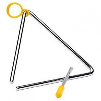 Triángulo 16 cm - Acero con batiente - Sujeción plástica