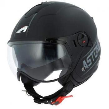 Astone Helmets - MINIJET S SPORT COOPER graphic - Casque jet compact - Casque de moto look sport - Casque de scooter mixte - Casque en polycarbonate - black/grey L