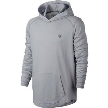 Hurley Dri-Fit Lagos Hoodie, Color: Wolf Grey, Size: Xl
