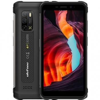 Ulefone Armor X10 Pro Móvil Resistente, Cámara Submarina 20MP, Helio P22 4GB+64GB, 5.45 IP68 Teléfono Robusto Impermeable Antigolpes Android 11, Ranura para 3 Tarjetas, Desbloqueo Facial NFC Negro