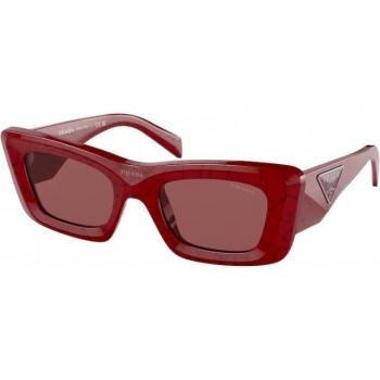 Prada PR 13ZS Cat Eye Sunglasses Col. 15D08S Red Female 50MM