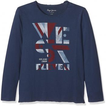 Pepe Jeans Pb501419, Top de Manga Larga para Niños, Azul