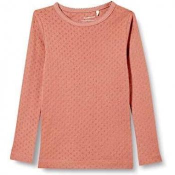 NAME IT NKFVITTE LS XSL Top M Noos Manga Larga, Woodrose, 134-140 para Niñas
