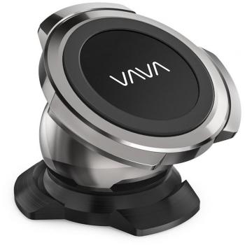 VAVA Soporte Móvil Coche Magnético, Car Mount Universal 360 Grados de Rotación con Imán Súper Fuerte y Adhesivo 3M para teléfono iPhone 7/7 Plus / 8/8 Plus/X / Samsung Galaxy S8/S7/S6 / Huawei y Más