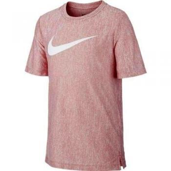 NIKE B Nk Dry SS Top Camiseta de Manga Corta, Niños, University Red/White, S
