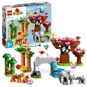 LEGO 10974 Duplo Fauna Salvaje de Asia, Animales de Juguete con Sonido, Aprendizaje Temprano, Oso Panda