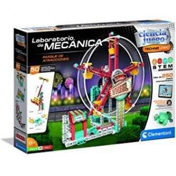 Clementoni - Mechanics - Parque de Atracciones - juego de construcciones mecánica a partir de 8 años, juguete en español