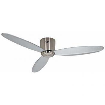 CasaFan Eco Plano II BN-SI Ventilador de Techo con Motor Luz y Mando 13W Plata