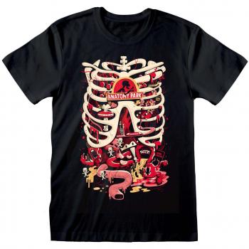 Rick and Morty Anatomy Park Unisex Black T-Shirt Large