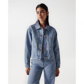 Cazadora de mujer vaquera con bordado Salsa Jeans