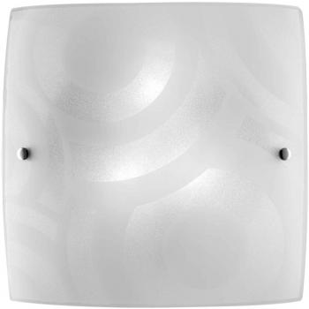 Plafón de Techo Miro de Cristal Estampado Blanco 50x50 cm con 4 Luces