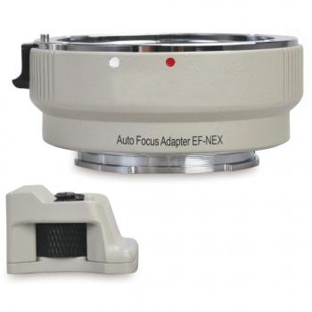Fotima FT-EF-NEX-W - Adaptador electrónico de Montura, Color Blanco