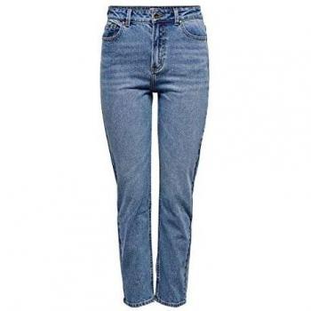 Only Emily High Waist Mom Jeans - Medium Blue Denim
