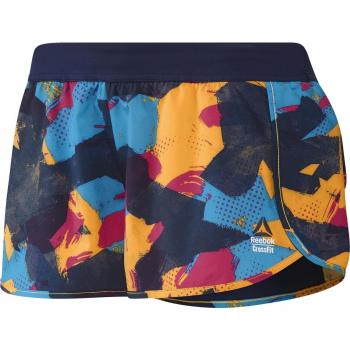 Reebok Rcf Knw Short Pantalón Corto, Mujer, Naranja