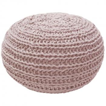 Overseas Puff tejido 30x50 cm rosa pastel