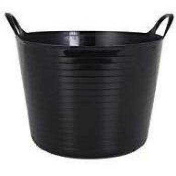 Inde Flexy Barreño de Plástico Multiusos, Negro