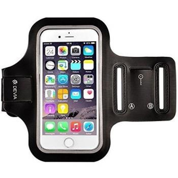 Devia iPhone 6 / 6S Brazalete Sport-Fit, Armband, Funda Brazalete, Carcasa - Negro