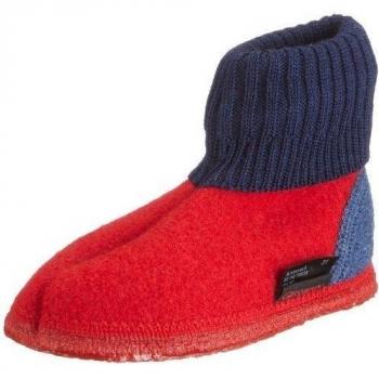 Giesswein Kramsach 10035 - Zapatillas de casa de fieltro para niños, color rojo, talla 33