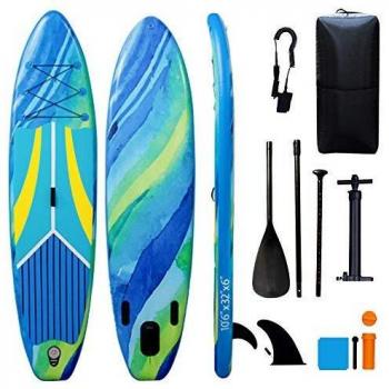 TIGERXBANG Tabla de Surf de Remo, 320 x 80 x 15 cm, Accesorios inflables completos