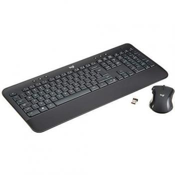 Logitech MK545 Advanced Wireless Keyboard and Mouse Combo International US Layout Black