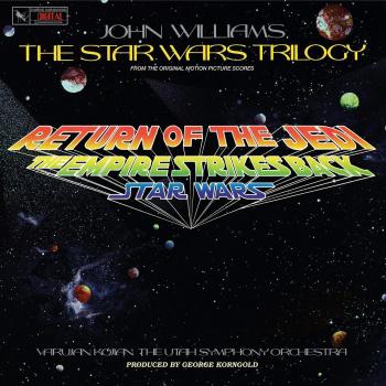 John Williams: The Star Wars Trilogy - CD Album, featuring orchestral music composed by John Williams for the Star Wars films, performed by the Utah Symphony Orchestra, includes re-scoring of iconic themes and tracks from the trilogy