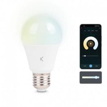 Ksix Bombilla Inteligente SmartLED A60 E27 9W 806Lm CCT, compatible con Alexa, Google Home y Siri