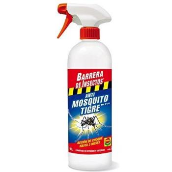 Compo Repelente Barrera de Insectos Insecticida para Mosquito Tigre, Acción de Choque hasta 3 Meses, para Interior y Exterior, 1 L