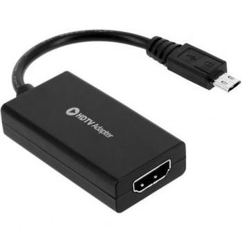 Cable Adaptador HML HDMI a Micro-USB para Smartphone y Tablet (0.15 m)