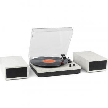 Giradiscos Retro Fenton RP165M con Bluetooth y Altavoces Integrados - Mármol
