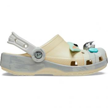 Grogu Classic Clog K Kids' Sandals & Slides - Beige/Green - Sizes 32-33, Boys Size 1