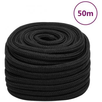Cuerda de barco polipropileno negro intenso 20 mm 50 m