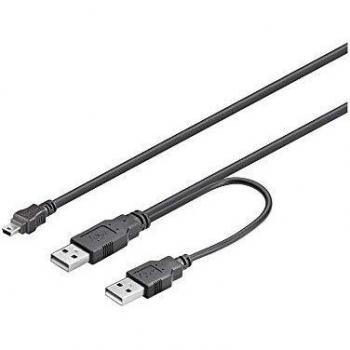 Wentronic USB 2.0 Cable, 1M, USB A, Mini-USB B, Macho/Macho