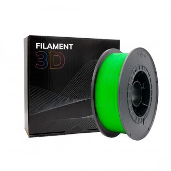 Filamento 3D PLA - Diámetro 1.75mm - Bobina 1kg - Color Verde Fluorescente