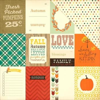 Fall Blessings Double-Sided Cardstock 12X12-3X4 Journaling Cards