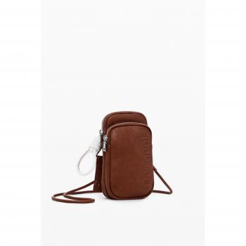 Desigual Mone Half Logo FW24 Cont Delphine Women's Pouch in Brown