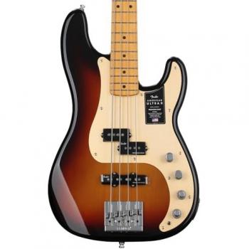 Fender American Ultra II Precision Bass MN Ultraburst Electric Bass with Case